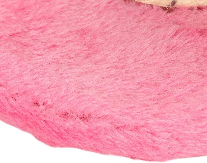 Cat Scratching Post, Grinding Claws 2 Layers Soft Plush Cat Tree Stable for Indoor (Pink)