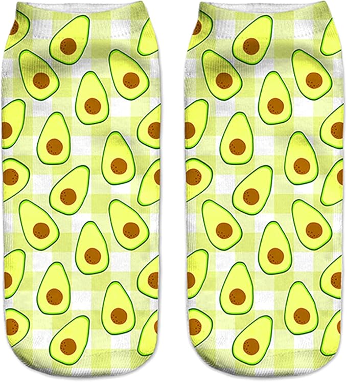 Benefeet Sox Funny Ankle Socks Cute Novelty No Show Animal Fruit Flower Cartoon Colorful Graphic Low Cut Socks for Women Girl