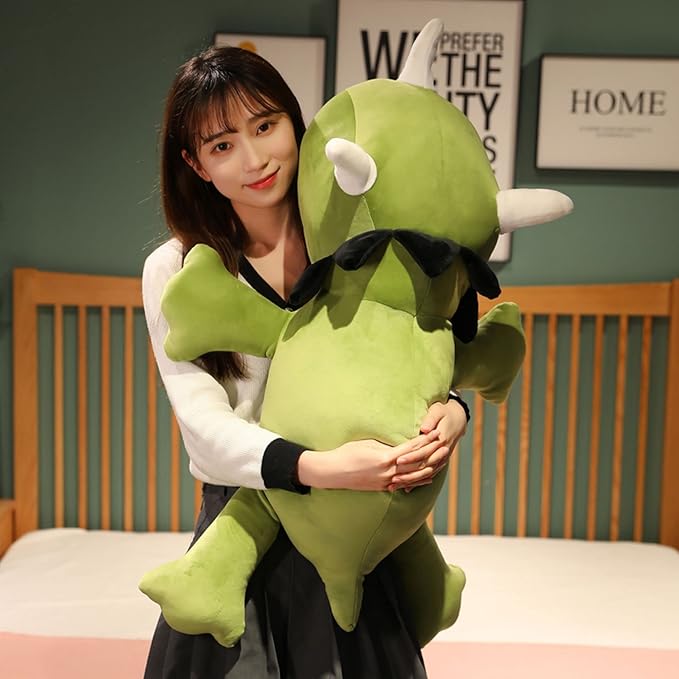 SQEQE Weighted Dinosaur Plush, Weighted Dinosaur Stuffed Animal, Weighted Dinosaur Plushies Weighted Dino Pillow Toy Gift for Kids Adults 9.8 Inch, 0.8 Lbs