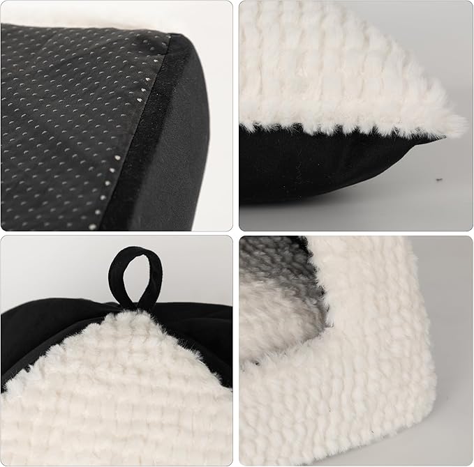 Cat Cave Bed for Indoor Cats, Warm Cat Beds/Dog Beds for Small Dogs Cat Tent Bed for Puppy Kitten with Removable Cushion