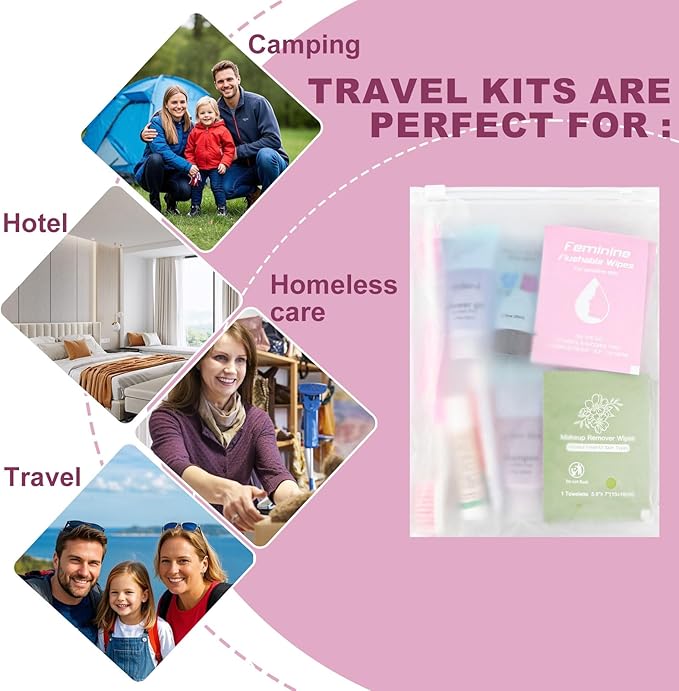 Bulk Hygiene Kits Care Package for Homeless,Basic Toiletry Kits Travel Toothbrush and Toothpaste Set for Homeless Hotel, Home, Camping, Travel, Charity (20)