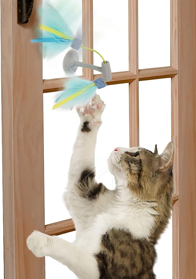 Petlinks Fly High Toggle Window Suction Cat Toy - Multi Color, One Size