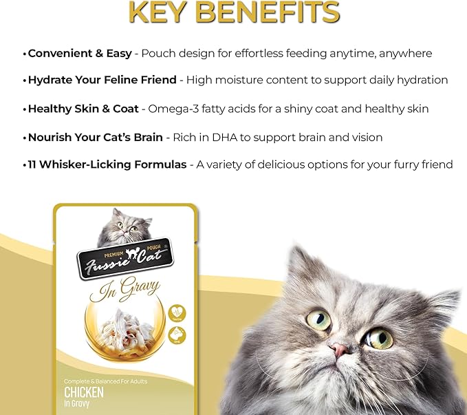 Fussie cat Premium Chicken in Gravy 2.47 oz(Pack of 12)
