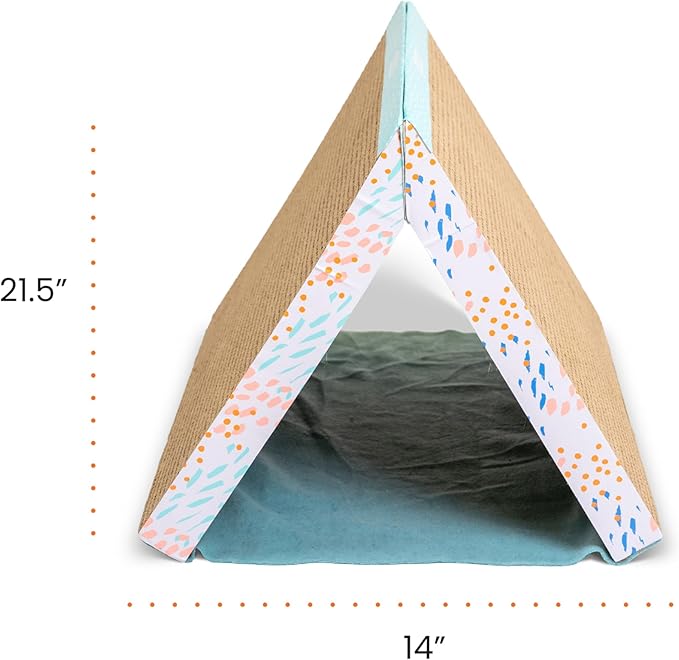 Catstages Fold Away Tunnel and Corrugated Cat Scratcher