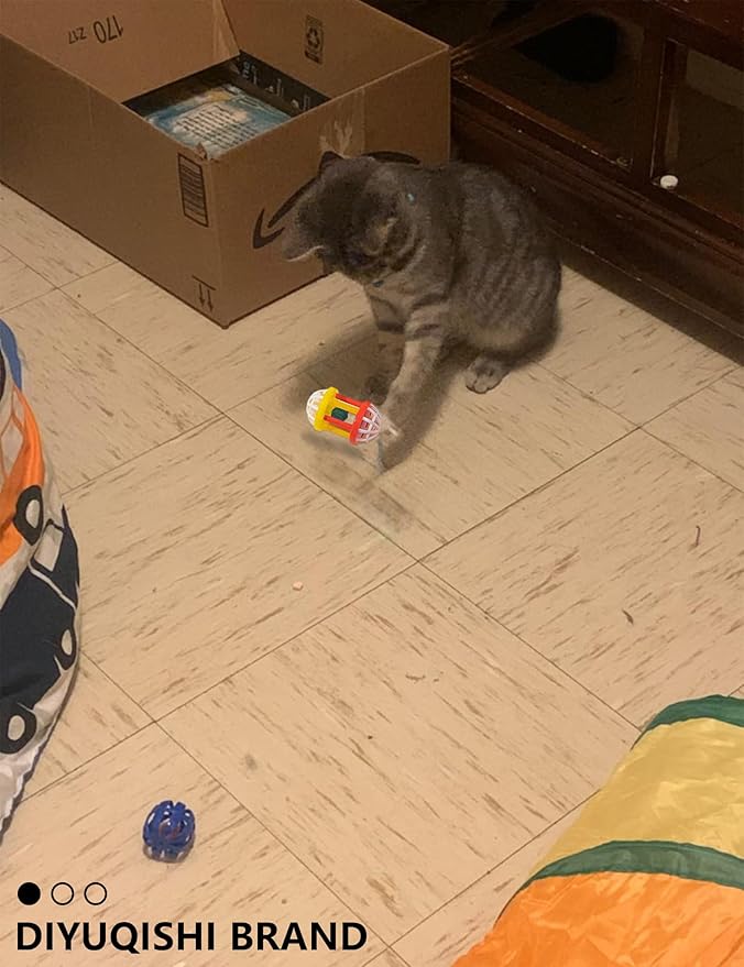 Cat Toys Pack – 40pc Set of Jingle, Reflective, and Plush Balls for Indoor Cats – Safe, Fun, and Stress-Relieving Playtime for Cats