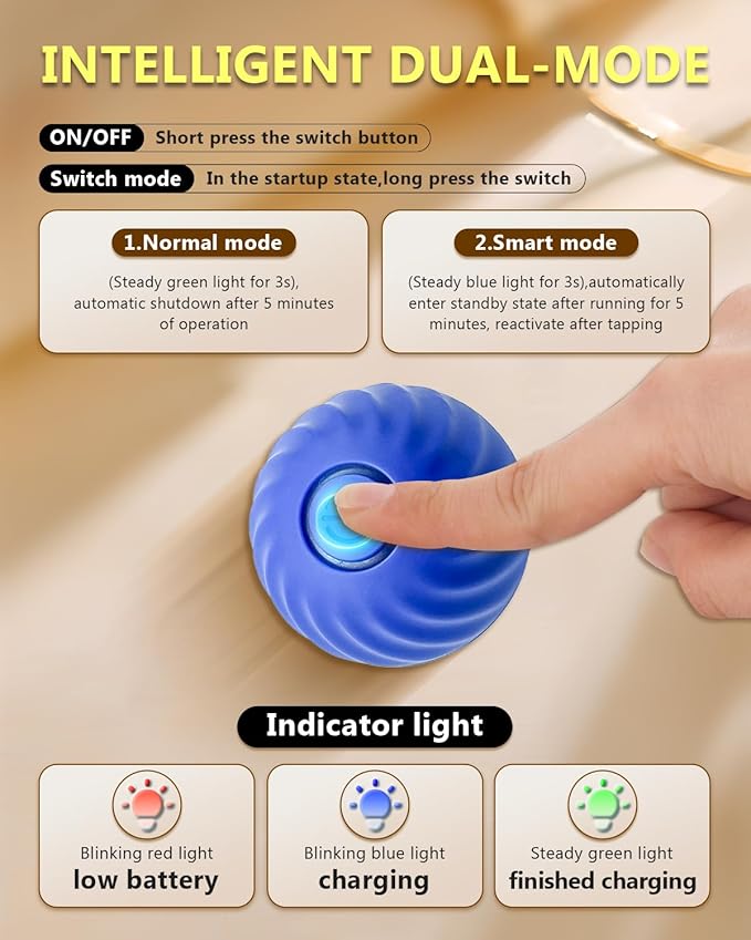 Interactive Cat Toys for Indoor Cats, Automatic Motion Cat Ball Toy with Play Pouch, Hide and Seek Cat Toy with Plush Shell, Rechargeable Kittens Toy, Simulated Hunting Cat Toys