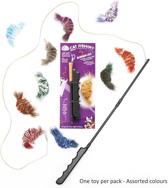 Cat Lures Cat Fishin Shrimpfly (3 Piece Rod + Attachment)