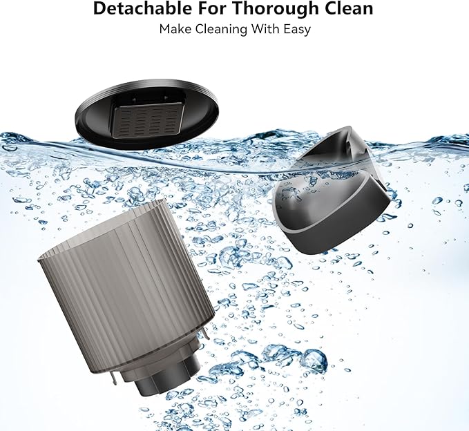 Automatic Cat Feeder WiFi- 2.4Ghz Cat Food Dispenser with APP Remote Control- Auto Pet Feeder for Cat and Small Dog Indoor- Easy to Set Up and Clean- Dual Power with Desiccant Bag Keep Fresh