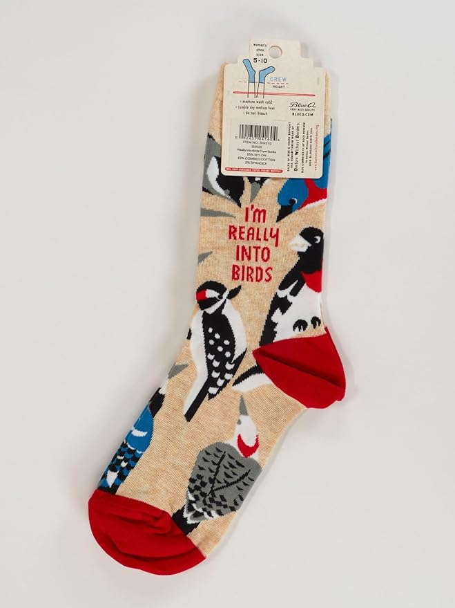 Blue Q Women's Funny Novelty Crazy Crew Socks with Sayings