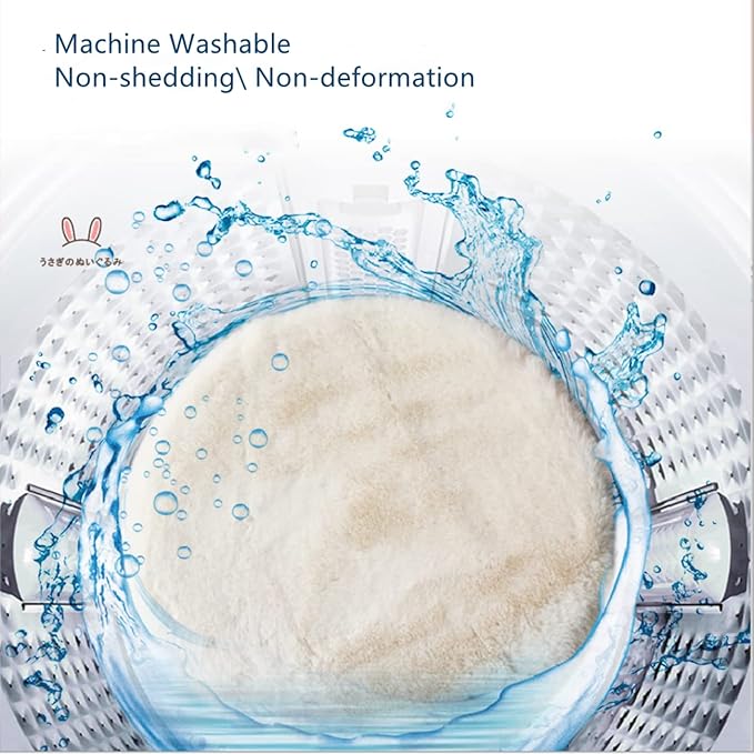 SHENGOCASE 2-Pack 11.8" Round Faux Rabbit Fur Cat Dog Bed Cushion Pad Mat, Cat Tree Tower Replacement Cushion Pad, Pad for Window Perch, Cat Dog Carrier House Cage Crate Kennel Furniture