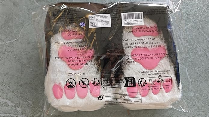 Animal Fuzzy Slippers Bear Cat Wolf Dog Fox Fursuit Feet Paw Claw Shoes Furry Boots Costume Accessories for Adult Kids