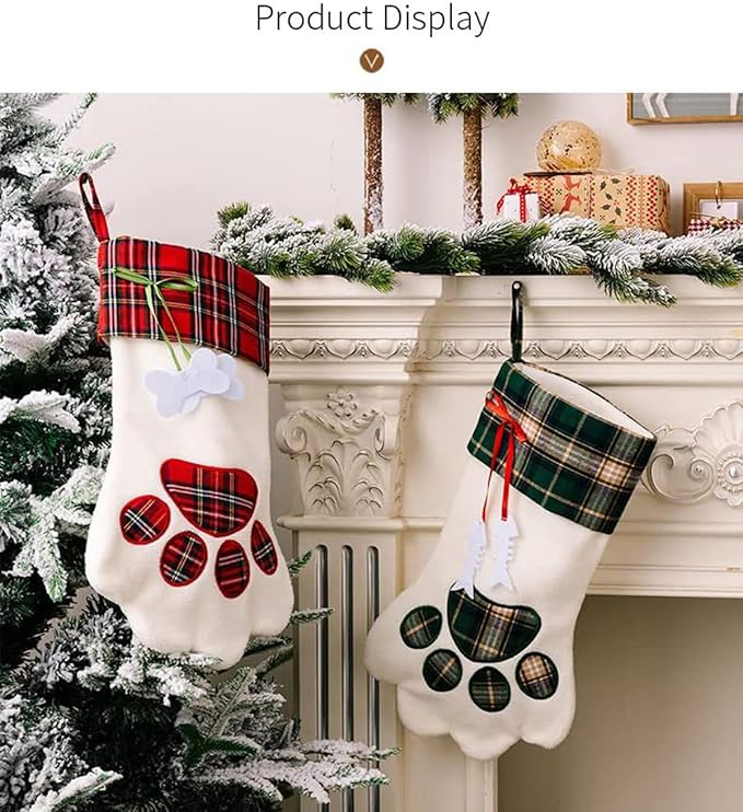 Cat Christmas Stocking with Toys for Cats and Kitten, Cat Christmas Stocking Stuffers 22 Assorted Toys Gift Set, Medium Breeds