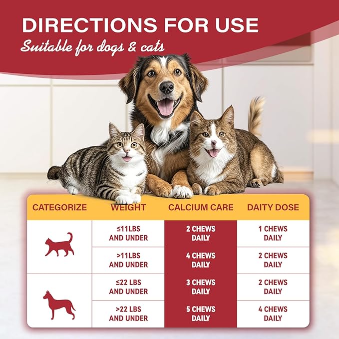 2-Pack Hip and Joint Supplement for Dogs, 200 Chews - Glucosamine Chondroitin for Dogs, Joint & Hip Health, Arthritis Pain Relief, Supports Immune System & Vitamins - Ideal for All Ages & Large Breeds