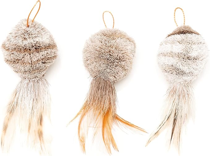 GoCat Cat Lures Feather Pom 3 Pack