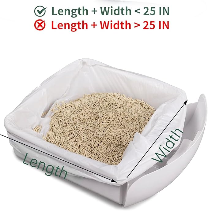 60 Count Cat Litter Box Liners Bags For Litter Robot 4 and 3, 26.5" X 16.7" Drawstring Litter Robot Liners Bags For Self-Cleaning Litter Box,Thick And Heavy Duty Litter Robot Waste Bags