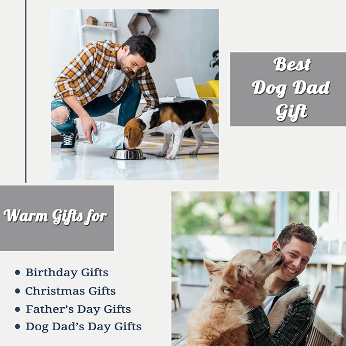 Mosslink Dog Dad Gifts for Men, Fathers Day Christmas Birthday Gifts for Dog Lovers Men, Dog dad Gift Ideas Throw Blanket 60"x50"