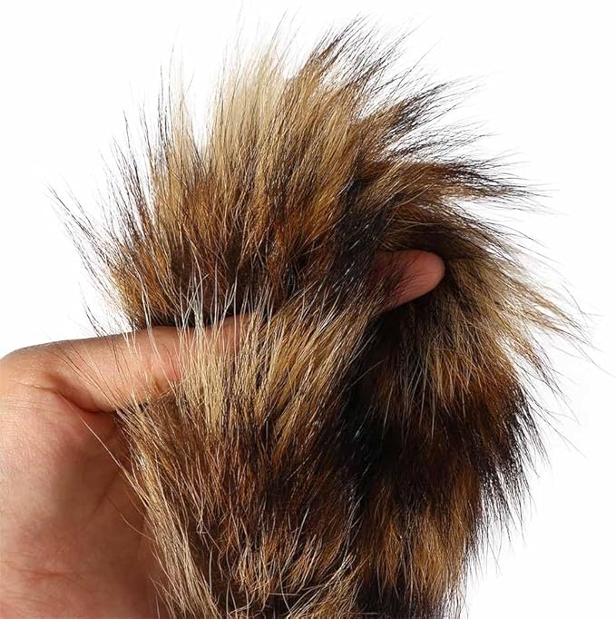 Leadigol Cat Feather Wand Retractable Cat Wand Toy,Cat Teaser Wand Interactive Long Hairy Chew Rod Cat Toy Training Toy Catch Exercise Pet Supplies Playing Toy for Kitten or cat, Brown Feather