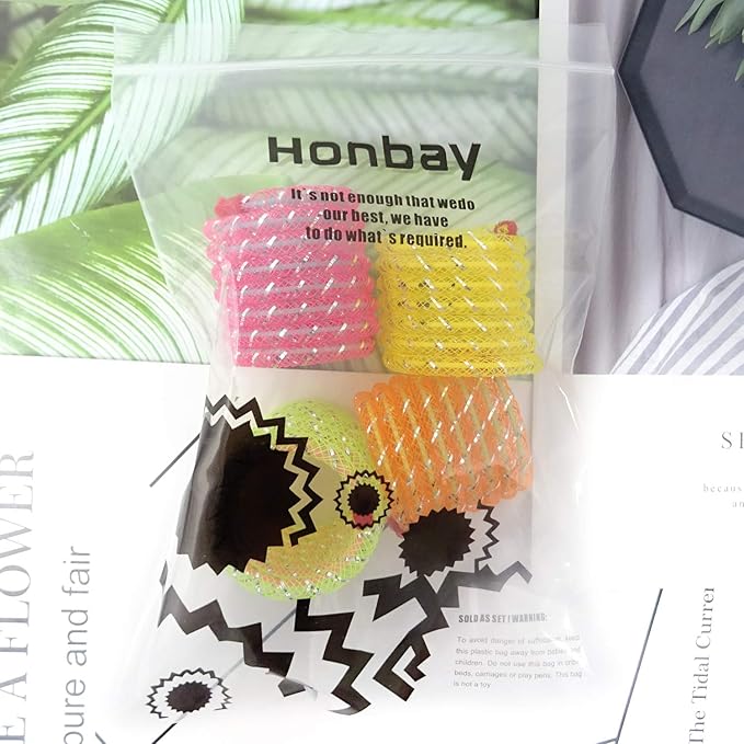 Honbay 4PCS Random Color Cat Spring Toy Stretchable Coil Pet Play Toy