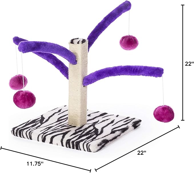 Prevue Pet Products Kitty Power Bounce 'n Spring Scratcher Furniture purple Small