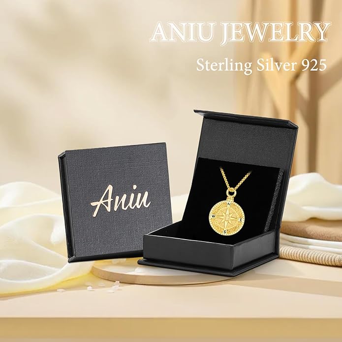 Aniu Cremation Jewelry for Ashes S925 Sterling Silver Urn Necklace Memorial Necklace for Human Ashes of Loved Ones Keepsake Pendant for Men Women