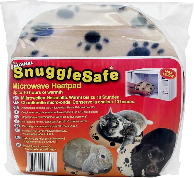 The 'Original' Snugglesafe Microwave Heating Pad Disc Microwavable Heated Pet Bed.