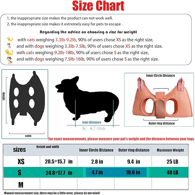 Cat and Dog Grooming Hammock with Safety Belt for Nail Clipping、Grooming,Cat Bathing Bag for cat Nail Trimming,Cat Claw Care Bag, Dog Grooming Harness(S,Be Sure to Check The Size Chart)