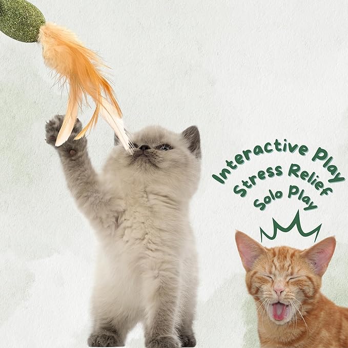 Mouse Toys for Cats, Ideal Catnip Mice to Stimulate Cat Exercising and Interacting, Valued Combo 3 Pieces of Catnip Toys with Natural Catnip for a Happy Cat