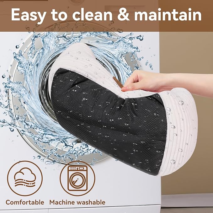 Cat Dog Bed for Pets, Rectangle Pet Bed Gift for Puppy and Kitten, Machine Washable Calming Fluffy Pet Couch Sofa for Indoor Outdoor, Portable Soft Cat Bed with Non-Slip Bottom (Small, Cream)