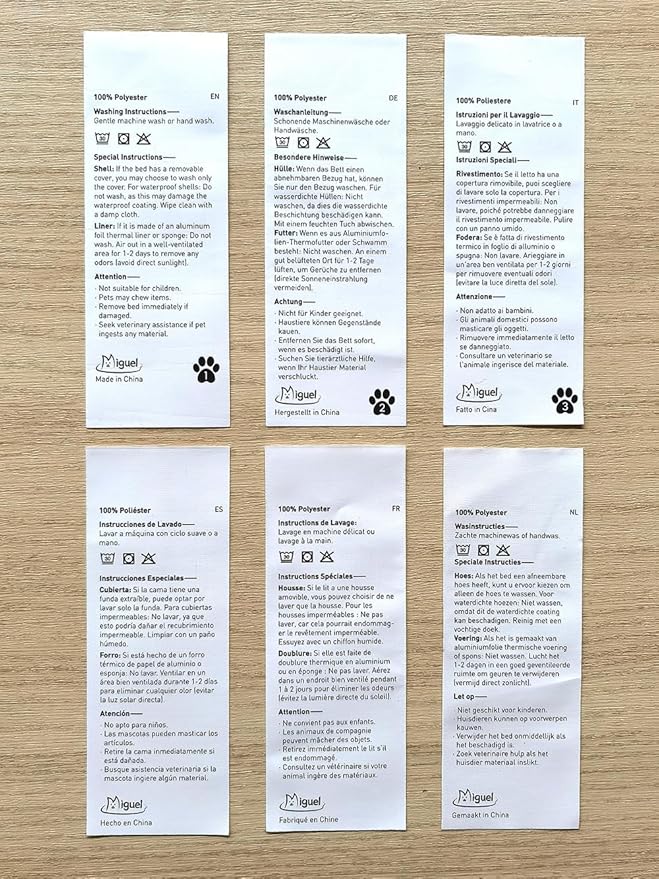 Miguel Self Heating Dog Mat, 42 X 28 inch Self Warming Dog Bed for Indoor Outdoor, Non Electric Dog Pad Thermal for Large Dogs, Washable Crate Mat with Removable Washable Cover (Gray,XL)