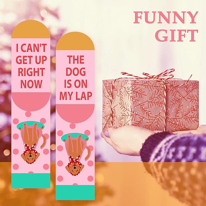 AGRIMONY Funny Cat Dog Socks for Women Teen Girls-Animal Novelty Cute Socks-Mothers Day Cat Dog Mom Gifts Stocking Stuffers