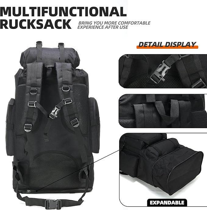 100L Camping Hiking Military Tactical Backpack Outdoor Climbing Sport Bags for Camping,Backpacking