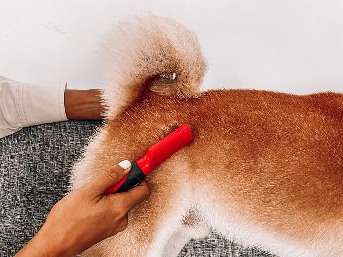 Tuff Pupper Deep Knot and Mat Remover Tool | Dematting Brush for Dogs, Cats, and Small Animals | Mat Splitting Grooming Comb for Long and Short Fur Pets