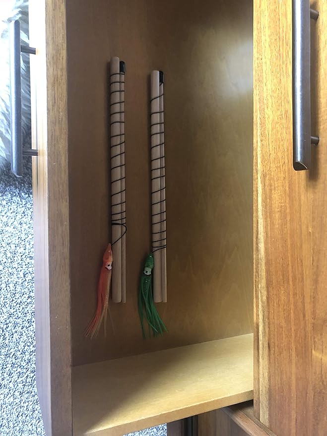 Dynamic Cat Toy | Natural Birch Wood Rod | Green Teaser Exerciser for Cats and Kitten | Interactive Soft | Handcrafted in The USA