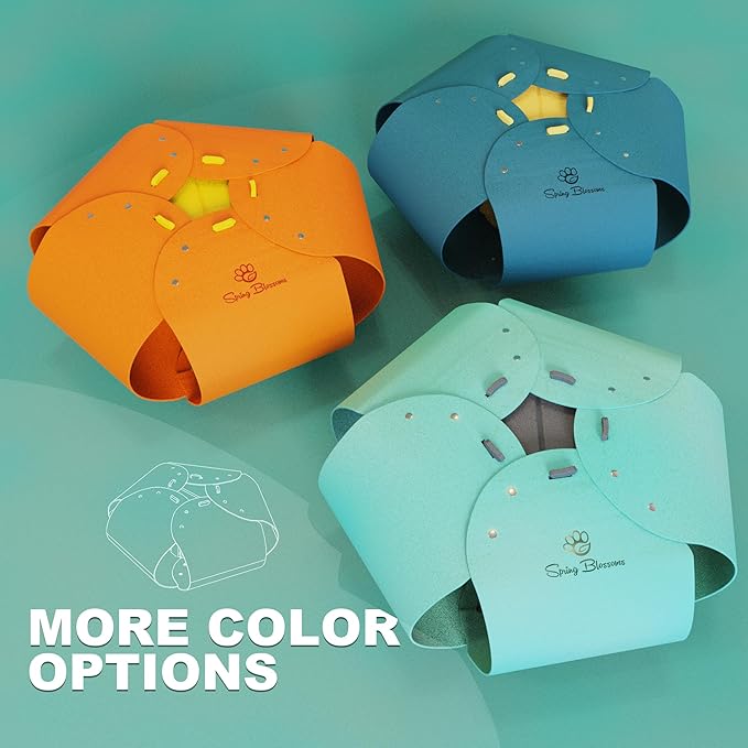 Spring Blossoms Cat Tunnel, Cat Cave for Indoor Cats Bed,Scratch Resistant Cat Toys for Medium Large Cats Hide and Seek Toy (Sky Cyan)