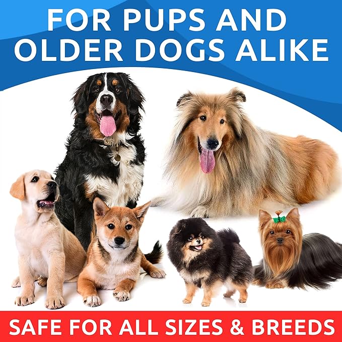 BARK&SPARK Omega 3 for Dogs - 150 Fish Oil Treats for Dogs - Skin and Coat Supplement - EPA & DHA Fatty Acids - Canine Salmon Oil - Cod