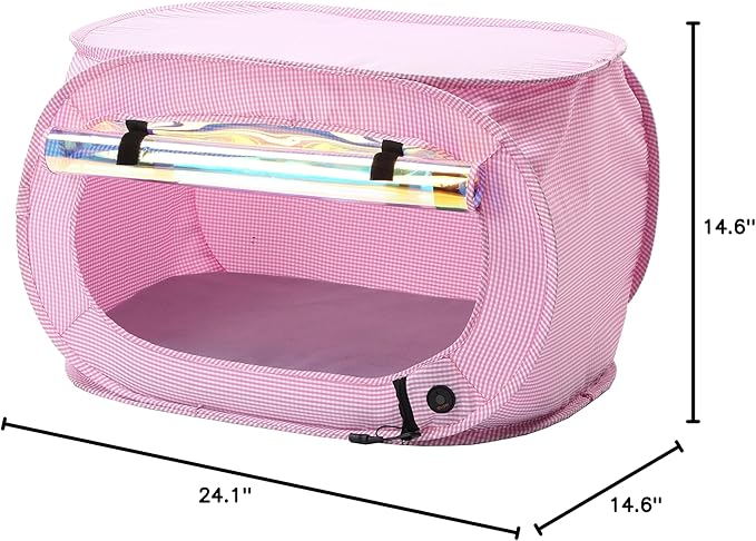 Pet Life ® "Enterlude Electronic Heating Lightweight and Collapsible Pet Tent