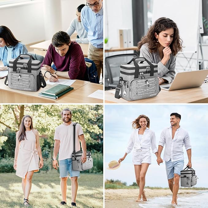 Maelstrom Soft Cooler Bag,Collapsible Soft Sided Cooler,24/30/60/75 Cans Beach Cooler,Ice Chest,Large Leakproof Camping Cooler,Portable Travel Cooler for Grocery Shopping,Camping,Road Trips