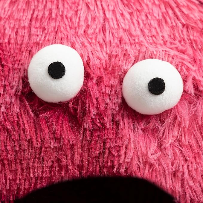 Hollypet Cat Beds for Indoor Cats, Cat Bed Cave, Cat House with Washable Cushion, Cat Bed Small for Kittens, Small Pets, Cat Tent Sleeping Bed, Cat Bed Warmer Pet Nest, Red Monster