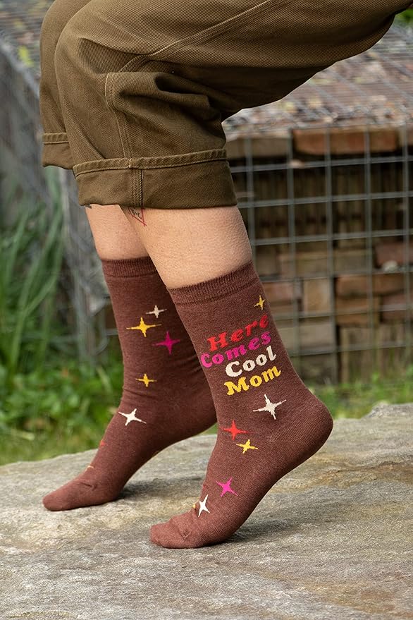 Blue Q Women's Funny Novelty Crazy Crew Socks with Sayings