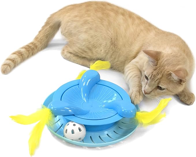 Kitty City Swat Track Cat Toy, 3 Toys in 1 Cat Toy, Deluxe and Basic Cat Toy Box, Ball Track
