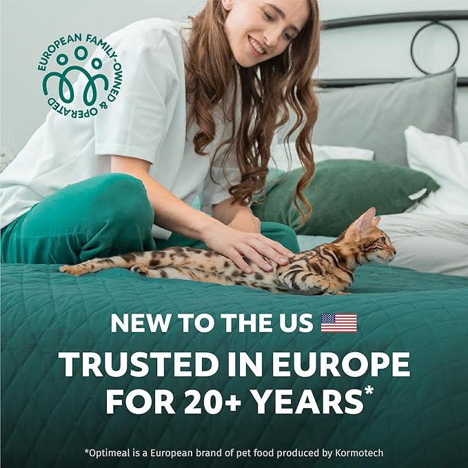 OPtimeal Vital Nurture Kitten Food - Proudly Ukrainian - Kitten Food Dry Recipe for Healthy Digestion, Tasty Cat Food with Immunity Support for Kittens (8.8lbs, Chicken & Rice)