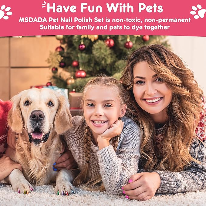 Dog Nail Polish Pens Quick Dry - 12 Colors Pet Nail Polish Set for Dogs, Dog Safe Easy Application Nail Polish Pens for Dog Nail Art, Fast Dry Girl Doggy Nail Polish - Great Puppy Nail Pawlish Set