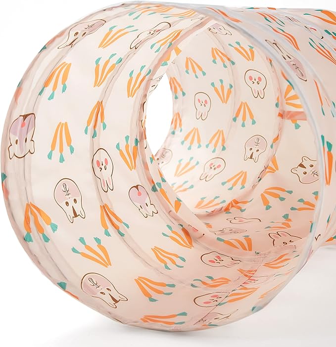 Tempcore Pet Cat Tunnel Tube Cat Toys 3 Way Collapsible, Cat Tunnels for Indoor Cats,Kitty Tunnel Bored Cat Pet Toys Peek Hole Toy Ball Cat, Puppy, Kitty, Kitten, Rabbit