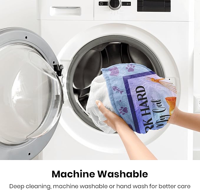 Cat Gifts: Mom, Lady & Lover Blanket - 50"X60", Funny Themed Gift for Women Cat Enthusiasts