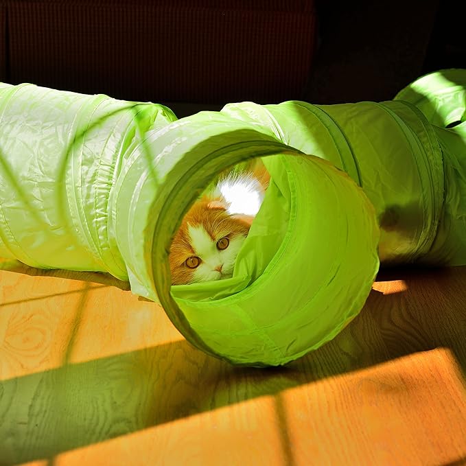 Youngever Cat Tunnel, Cat Tube Tunnel, Pet Tube Toy, 4 Ways Cat Tunnel, Kitty Tunnel