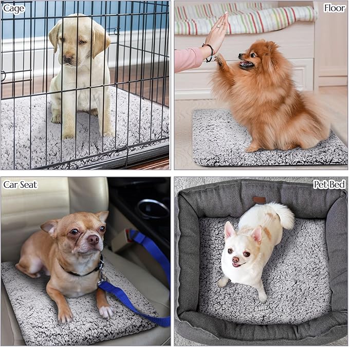 1 Pack Self Warming Cat Bed Pad Self Heating Cat Mat 16 x 20 Inch Cat Warmer Bed Mat for Feral and Indoor Cats Washable Thermal Cat Mat Pet Kennel Pad with Anti-Slip Bottom(Gray)