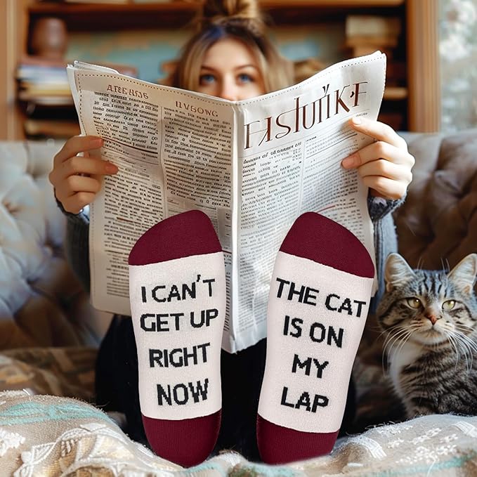 AGRIMONY Funny Cat Dog Socks for Women Teen Girls-Animal Novelty Cute Socks-Mothers Day Cat Dog Mom Gifts Stocking Stuffers