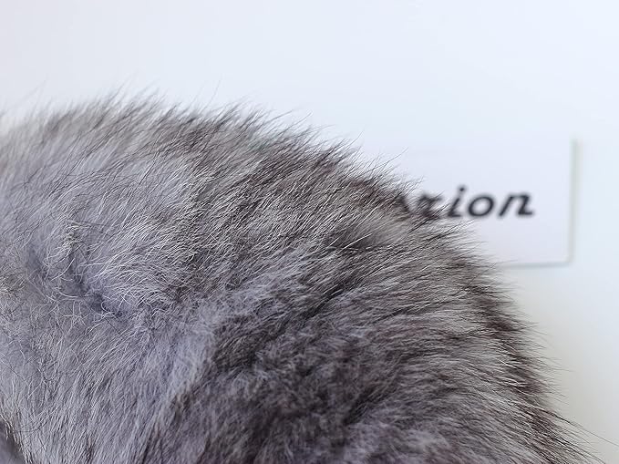 Fosrion Real Fox Tail Fur Hair Cat Catching Hunting Playing Bites Toy (Silver Fox, Only Tail)