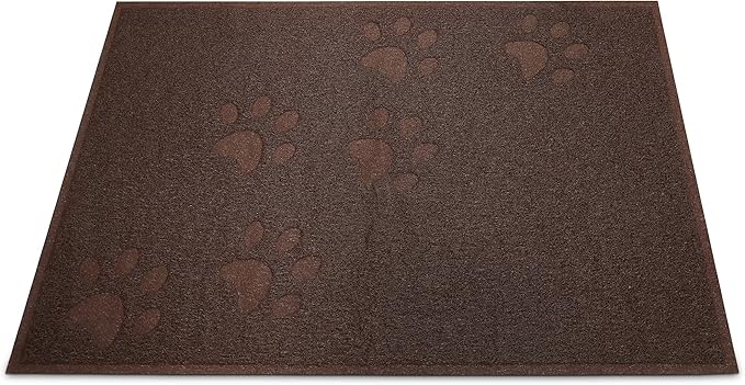 Andalus Small Cat Litter Mat, Pack of 1 - Waterproof, Non-Slip & Easy to Clean Cat Litter Box Mat for Extra Efficient Pet Litter-Trapping, Brown (15.75” X 11.75”)