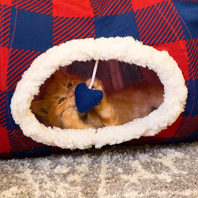 Plaid Tunnel Bed